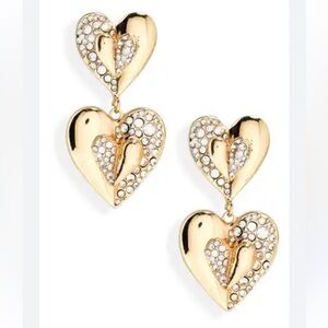 BAUBLEBAR
Celeste Pavé Heart Drop Earrings